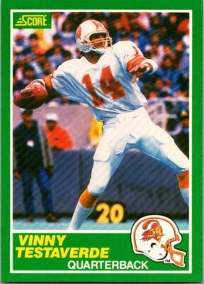 1989 Score #224 Vinny Testaverde - Image 1 of 2