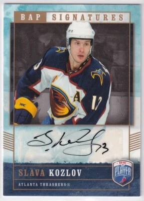 2006-07 Be A Player Signatures #KZ Slava Kozlov AUTO - Atlanta THRASHERS - Image 1 of 2