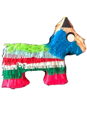 Donkey Multicolor Piñata Mexican Party Handmade 17’x 14’x 3' - Image 1 of 3