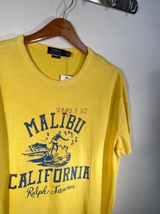 Polo Ralph Lauren uomo vestibilità classica nuova con etichette MALIBU California Medium $69,50 - Foto 1 di 10