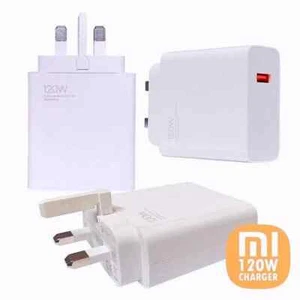 Xiaomi Redmi 120W Fast Charger with 6A Turbo USB-C/A Cable Adapter EU UK Plug - Picture 1 of 16
