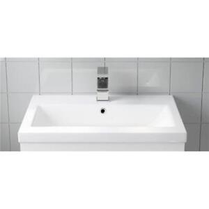 Bathroom Vanity Basin Sink Only Single Tap Hole White