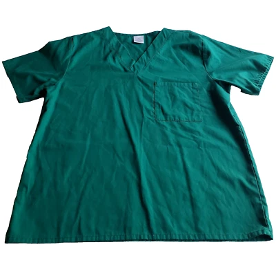 Conjunto Exfoliante Unisex Pequeño Cazador Verde Cuello en V Top Pantalones Uniforme Médico Foto 1 de 4