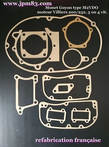 MONET GOYON type M2VDO, moteur Villiers 200/232, 3 ou 4 vit-  pochette de joints - Foto 1 di 2