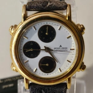 Vintage Women's Watch "Jacques Lemans" 526 Lady's Swiss "Chronograph" Bottom NOS - Picture 1 of 22