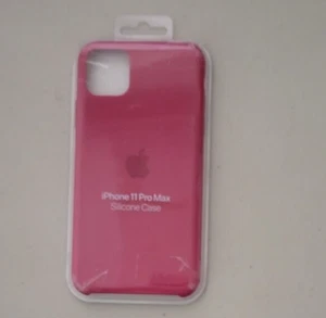 Apple Silicone Soft Case for the Apple Iphone 11 Pro max - pomegranate - Photo 1 sur 1