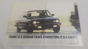 Publicidad impresa de revista vintage BMW 1981 años 80 auto publicidad - Imagen 1 de 1
