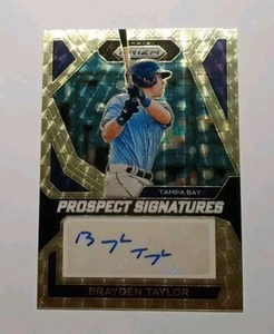 2024 Panini Prizm Brayden Taylor Auto Prospect Signatures Gold Vinyl 1/1 1 Of 1 - Picture 1 of 2