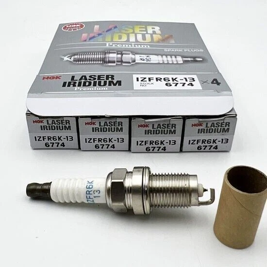 Bujía láser iridio 1,5 L 4 piezas para Honda Fit 2007-2011 NGK IZFR6K13 6774 Foto 1 de 1