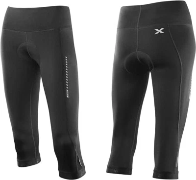 2XU Meia-calça Feminina de Ciclismo 3/4 Nylon Elastano Flexível X-PEQUENA XS NOVA COM ETIQUETAS - Imagem 1 de 3