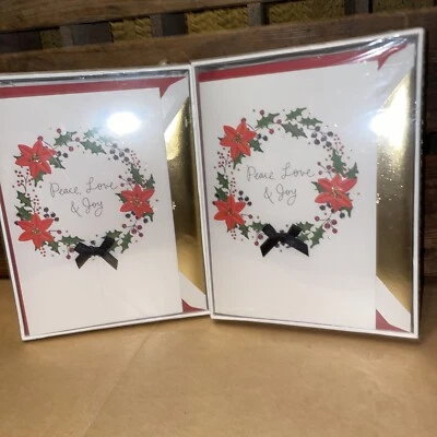 Lot Of 2 New HALLMARK SIGNATURE Holiday Christmas Greeting Cards 12 Count - Image 1 of 2