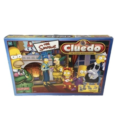 The Simpsons Cluedo 2001 Waddingtons Hasbro - Sealed Vintage Retro Bart Homer - Image 1 of 3