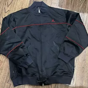 DEADSTOCK vintage 2008 uomo nero nike air jordan jumpman full zip track jacket - Foto 1 di 5