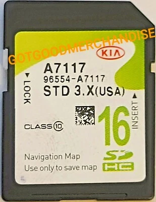 2014 2015 2016 2017 KIA FORTE NAVIGATION SD MAP DATA CARD GPS OEM 96554-A7117 - Image 1 of 2