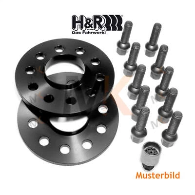 H&R Spurplatten Black 30mm / Axle for VW Multivan V 7EF 7EM 7EN 7HF 7HM 7HN 200 - Photo 1/4