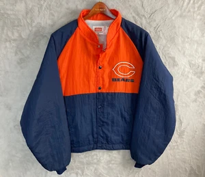 Chicago Bears Vintage Jacket - 80s Swingster NFL Nylon Button Up - Size XL NWOT - Picture 1 of 11