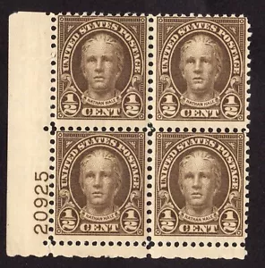 Scott #653 Nathan Hale Plate Block of 4 Stamps - MNH P#20925 LL - Picture 1 of 2