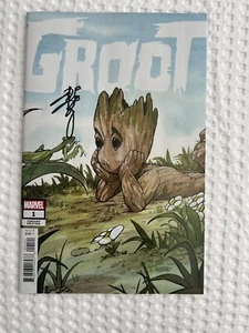 SDCC 2023 Groot #1 1st Print Solo Appearance SIGNED Peach Momoko Variant - Picture 1 of 1