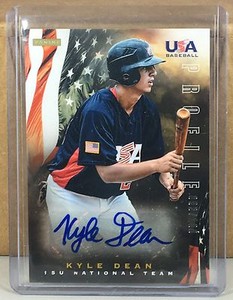 2012 PANINI USA PROFILE #8 KYLE DEAN BYU AUTO 93/100