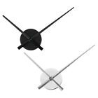 1Set 3D Wall Clock Hands Movement 6mm Shaft for 3mm Dial Thickness Black/Silver