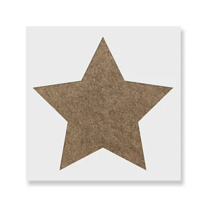 Rounded Star Stencil - Durable & Reusable Mylar Stencils - Bild 1 von 5