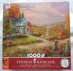 Ceaco Thomas Kinkade Autumn at Apple Hill 1000 Piece Jigsaw Puzzle-Complete