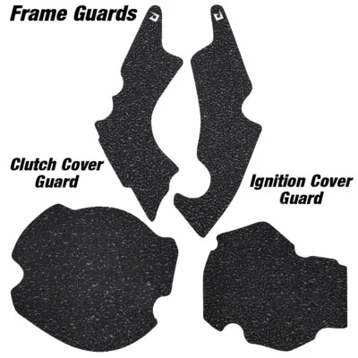 Black Engine & Frame Guards 2005-2017 Honda CRF450X Cover Grip Tape CRF 450X - Image 1 of 4