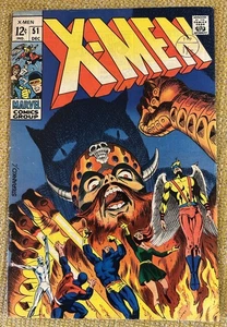 X-Men #51 1969 1st App Erik The Red Magneto! Steranko art silver age marvel FN+ - Picture 1 of 9