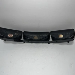 GENUINE HARLEY DAVIDSON 3 POUCH WINDSHIELD BAG 1 King Size - Picture 1 of 12