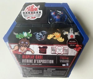 BaKUGAN Blue Trim DISPLAY CASE W/Bakugan Stores Up To 10 **NEW SEALED** - Picture 1 of 4