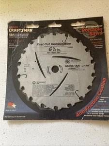 VTG NOS Craftsman Sears Circular Saw Blade MACH 2 Silver 18 Tooth 928865  6 1/2" - Picture 1 of 5