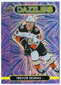 2021/22 Upper Deck Dazzler Purple card# DZ1 of Trevor Zegras - Picture 1 of 2