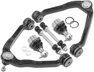 8x Front Control Arm & Ball Joint & Stabilizer Bar End Link for Chevy 03-14 GMC - Picture 1 of 5