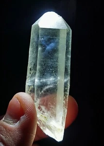 Lemurian "Blue Angel Feathers" Quartz Natural Point Crystal Rough Healing - Picture 1 of 8