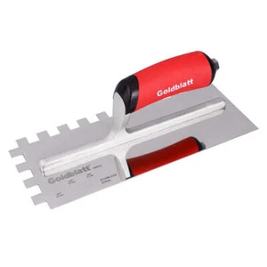 Goldblatt G02379/G02413/G02416 Notch Trowel 275X115mm S/S Soft Grip Handle Sq - Picture 1 of 1