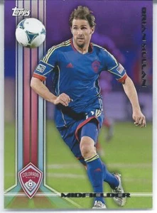2013 Topps PURPLE BRIAN MULLAN Earthquakes Dynamo Colorado Rapids MLS SP #/99 - Picture 1 of 2