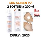 2X New Sunscreen V7 Whitening Spray SPF50 Sun Protective Total Effect Lotion