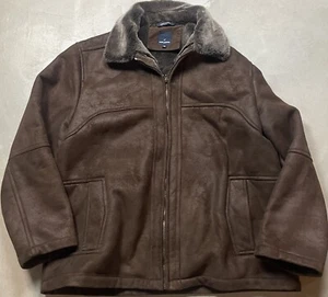 Chaqueta Daniel Hechter Paris Para Hombre Abrigo Forrado de Piel Sintética XL Aviador Bombardero - Imagen 1 de 11