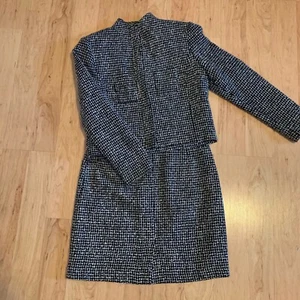 Vintage Newport News J.R.T Tweed Winter Suit Size 12  Blazer And Pencil Skirt - Picture 1 of 22