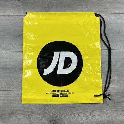 JD Sports Drawstring Gym / Festival / PE / School Bag ‘Yellow / Black’ - Unused!