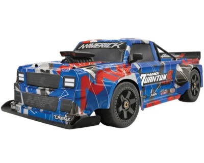 Maverick MV150312 QuantumR Flux 4S 1:8 4WD Race Truck Blue/Red RTR modellismo - Immagine 1 di 4