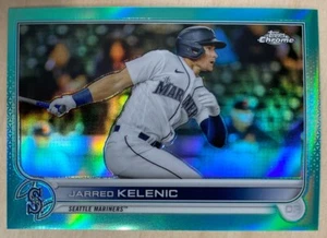 JARRED KELENIC - 2022 Topps Chrome AQUA REFRACTORS [136/199] #135 - MARINERS - Picture 1 of 2