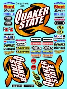 CLEAR VINYL #29 Sticker Sheet-R/C MODEL Decal 1/24-1/16 Scale DIECUT- - Picture 1 of 12