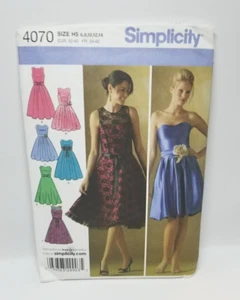 UNCUT! Misses' Formal Dresses Sewing Pattern by Simplicity, 4070, Sizes 6-14, - Picture 1 of 2
