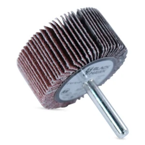 2" x 1" x 1/4" Shank Mounted Flap Wheels - A/O 120 Grit Sanding Wheel - 25 Pack - Picture 1 of 5