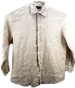 Camisa Everett Hall Para Hombre Talla 18.5 46 L/S Botón Marfil/Blanco Oculto Botones - Imagen 1 de 7