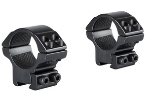 HAWKE 22100 25,4mm Ringmontage Niedrig für 9-11mm Schiene Zielfernrohr-Halterung - Bild 1 von 3