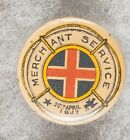 Ww1 Australian Merchant Service 20Th April 1917 Pinback Button Badge