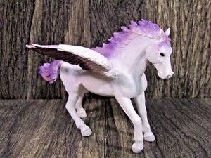 2014 MOJO Pegasus Majestic Horse White & Purple Glitter Wings Toy 5" Figurine - Picture 1 of 9