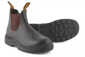 Stivali Blundstone 192 Uomo Classici Pull On Chelsea Sicurezza Lavoro Punta Acciaio - Foto 1 di 2